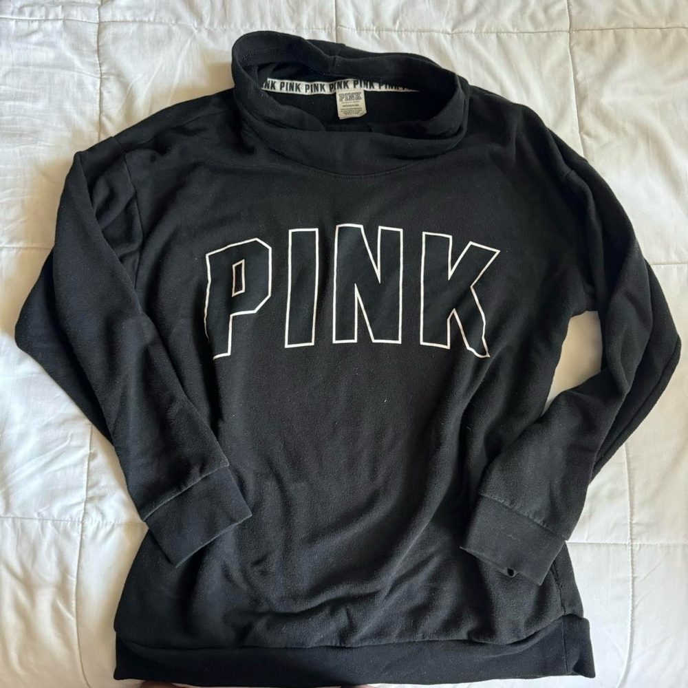 Victoria’s Secret PINK black cowl neck sweater